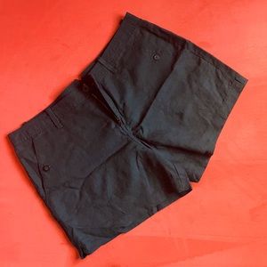 Size 14 Black Linen Calvin Klein Shorts